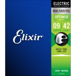 Juego Cuerdas Eléctrica Elixir Optiweb 19002 (009-042)