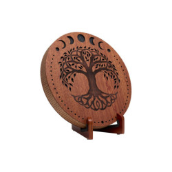 Disco de lluvia 30cm fases lunares y arbol de la vida