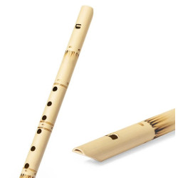 Flauta de bambú instrumento musical para regalar