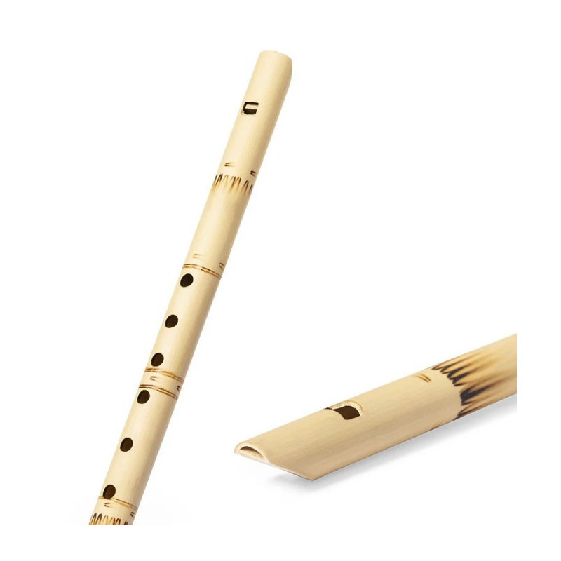 Flauta de bambú instrumento musical para regalar