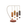 Set de 4 campanillas con soporte