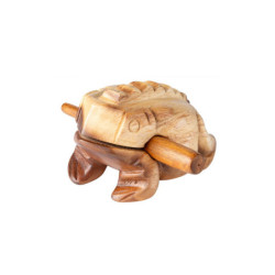 Rana güiro de madera 13x9 cm